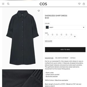 Oversized shirt dress